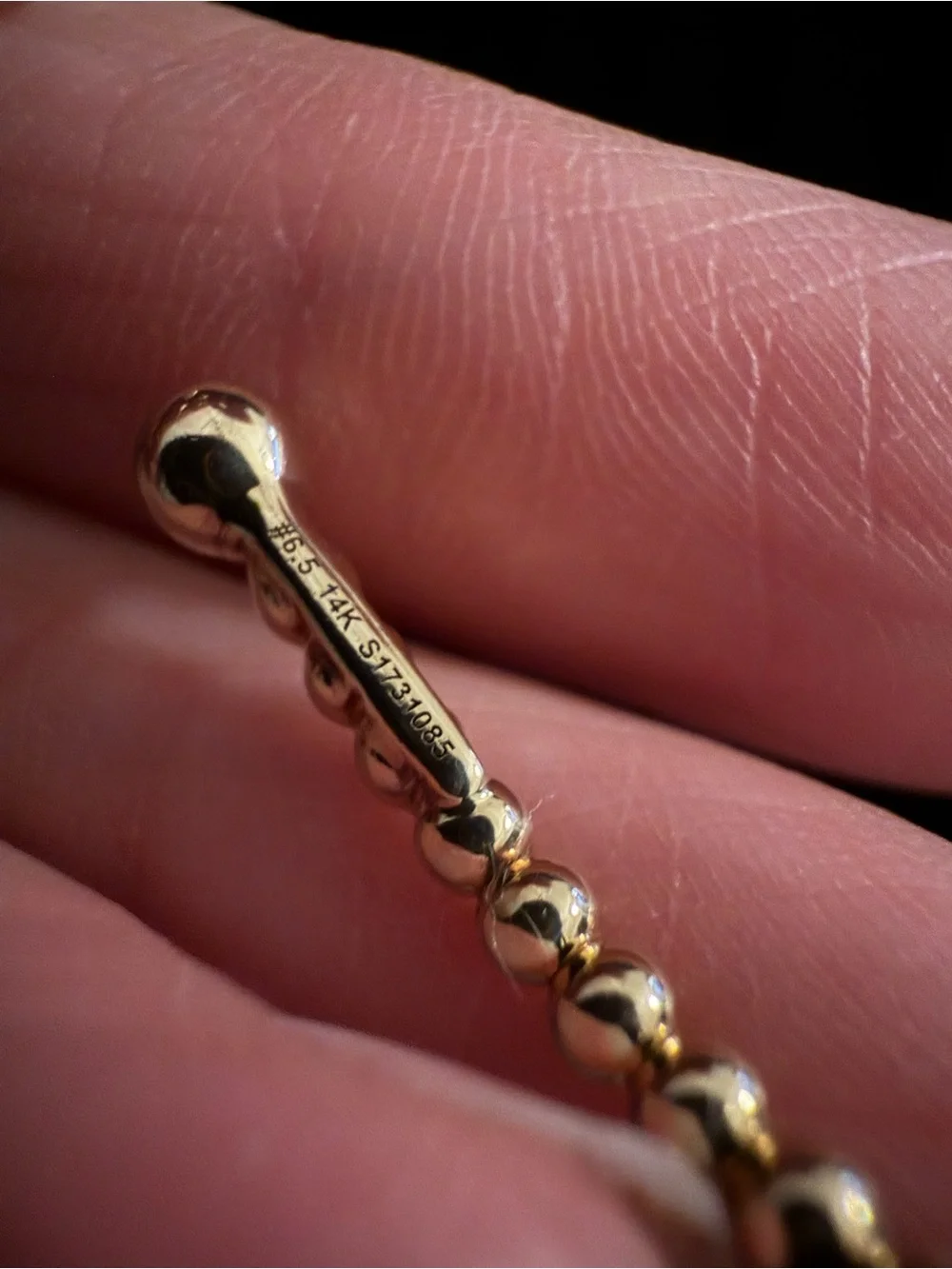 Gabriel & Co 14k yellow gold Bujukan open bangle SIZE 6.5